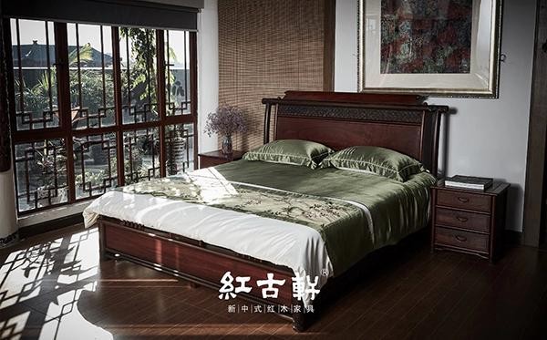 红古轩丨红木大床,献给当代人的深度休憩艺术