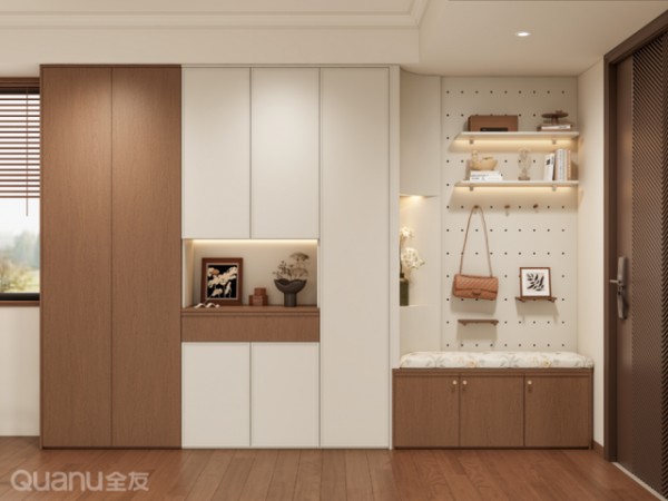 全友家居设计丨2026年流行的7种玄关柜，高级又亮眼！