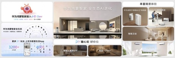 华为鸿蒙智家，全生态，AI进化：“1+3+N”解决方案全面焕新，DIY随心配，生态拓展全覆盖