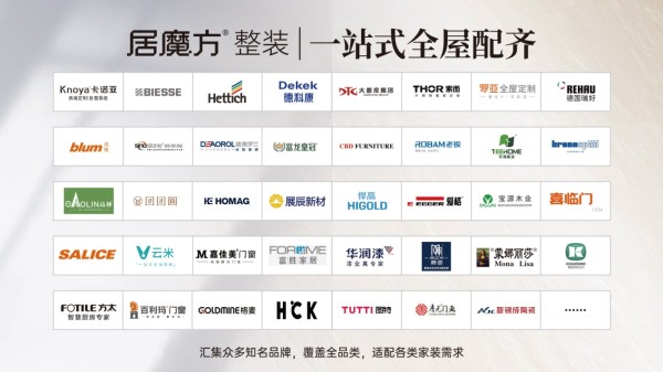 优质供应链品牌持续上新,居魔方整装实现一站式全屋配齐