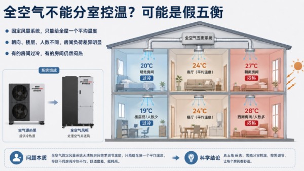 五恒全空气系统不能分室控温？你可能买了假五恒