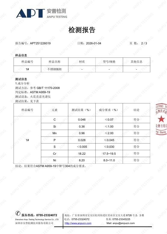 不锈钢橱柜加盟选弗洛德，检测报告筑牢信任抢抓存量机遇